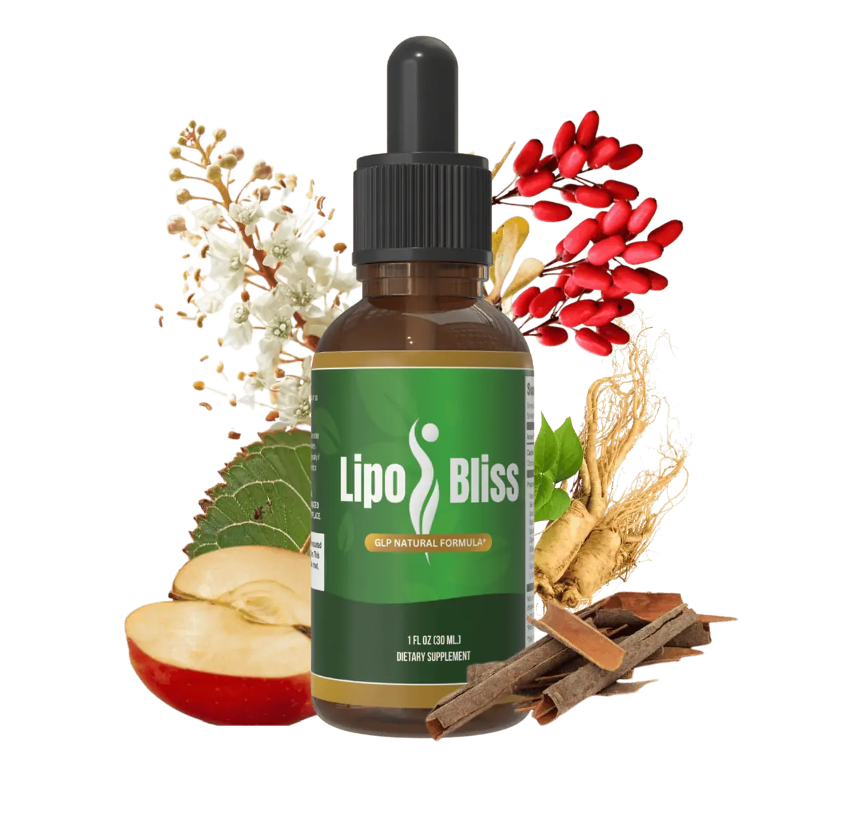 LipoBliss plant based GLP formula weight loss liquid drops official site